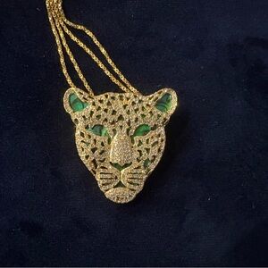 Signed Butler Leopard Necklace